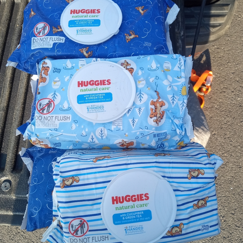 Huggies Natural Care Wipes Cucumber and Green Tea 56 Count Wipes Lot of 9 Packs